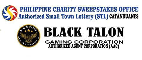 PCSO Black Talon Gaming Corp STL Catanduanes.